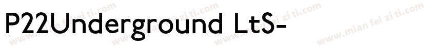 P22Underground LtS字体转换